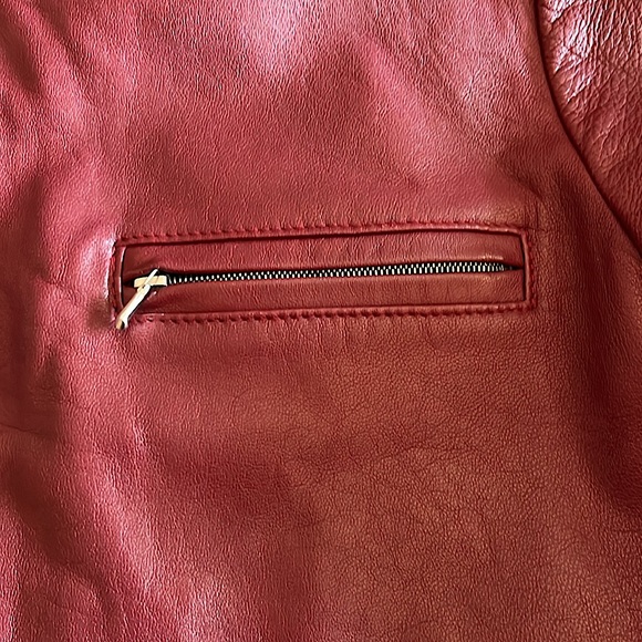 Vintage Roots Burgundy Leather Jacket - Picture 6 of 6